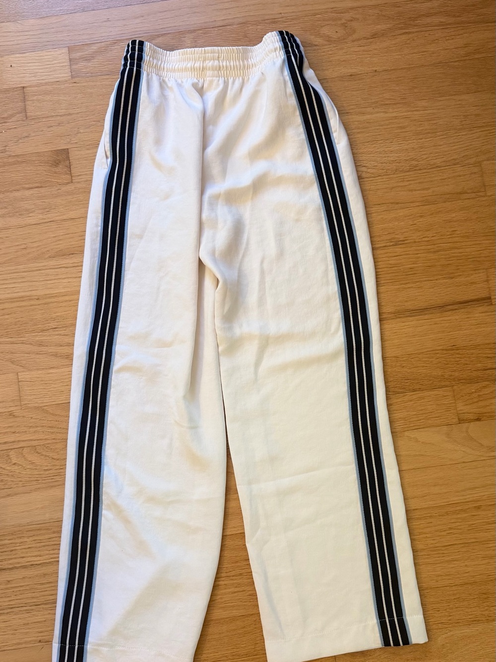 Wilfred Aritzia Thesis Pant Light Birch / Dark Night Navy XS NWOT